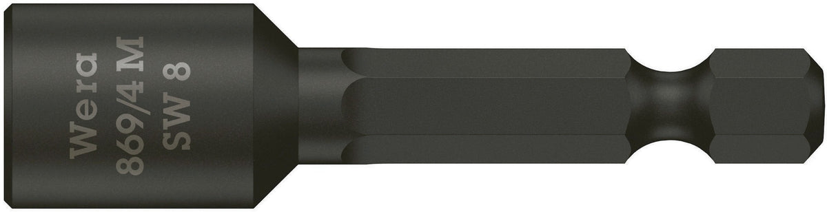 WERA Steckschlüsseleinsatz 869/4M mit 6-Kant-Antrieb SW 5,5 mm, 50 mm, Magnet