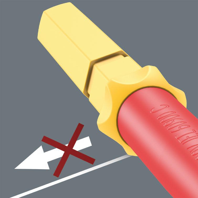 WERA Wechselklinge KK VDE 60 i TiE Schlitz 0,5 x 3 x 157 mm – Black Point, 6-kant 9 mm
