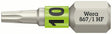 WERA Bit 867 TORX® HF 1/4 Zoll TX 10, 25 mm, mit Farbleitsystem, 10er-Pack