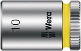 WERA Steckschlüsseleinsatz 8790 HMA Außen-6-kant SW 1/4 Zoll Länge 23 mm mit Take it easy Farbkennzeichnung