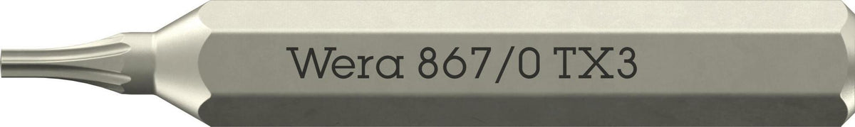 WERA Bit 867/0 Micro TX 10, 30 mm, 4 mm Sechskant, 10er-Pack