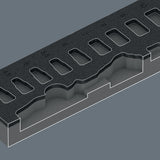 WERA Schaumstoffeinlage leer – Ersatz für 9720, 2-farbig, 172 x 30 x 392 mm