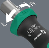 WERA Bithandhalter 838 RA S 1/4 Zoll Komfort Plus Griff mit integrierter Ratsche