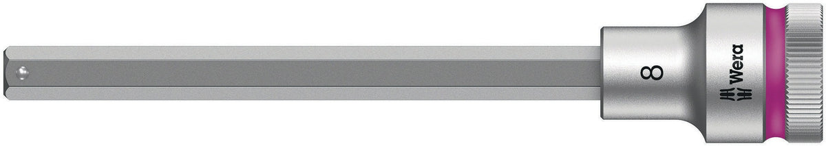 WERA Steckschlüsseleinsatz 8740 C HF 1/2 Zoll SW 10 mm L.140 mm mit Haltefunktion