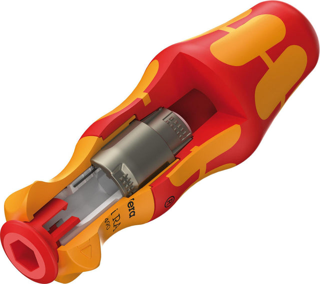 WERA Handhalter 837 i RA VDE mit Ratschenfunktion, 115 mm, 9 mm – Kraftform Kompakt