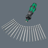 WERA Bitsortiment KK Turbo 1 19-teilig mit Turbofunktion und Rapidaptor Handhalter