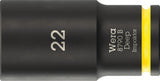 WERA Steckschlüsseleinsatz 8790 B Impaktor Deep 3/8 Zoll, 1 Zoll, 63 mm – Schlagschrauberfest