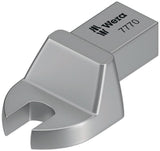WERA Einsteckmaulschlüssel 7770 SW 10 mm, 9x12 mm Aufnahme, CV-Stahl, mattverchromt