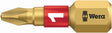 WERA Bit 851/1 BDC PH 1, 25 mm, 1/4 Zoll Sechskant, BiTorsion, diamantbeschichtet, 10er-Pack