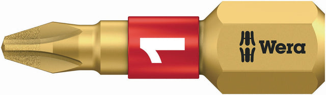 WERA Bit 851/1 BDC PH 1, 25 mm, 1/4 Zoll Sechskant, BiTorsion, diamantbeschichtet, 10er-Pack