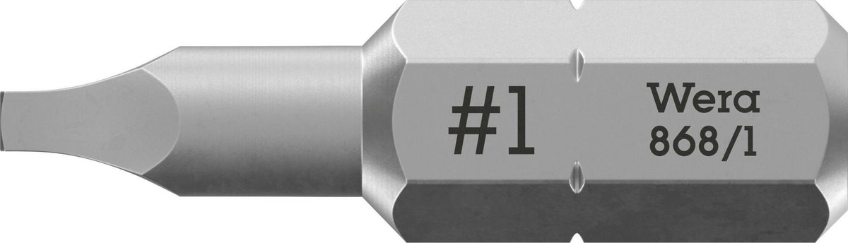 Wera Bit 868/1 Z Innenvierkant 4,5 mm, 1/4" Sechskant, 25 mm, 10er-Pack