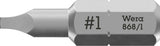 Wera Bit 868/1 Z Innenvierkant 4,5 mm, 1/4" Sechskant, 25 mm, 10er-Pack