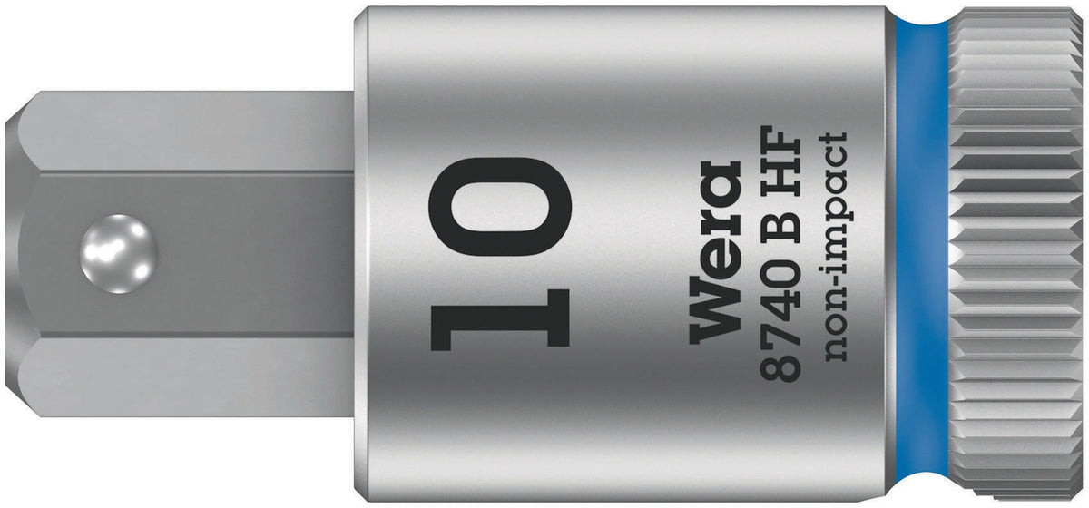 WERA Schraubendrehereinsatz 8740 B HF Innensechskant 10 mm, 3/8 Zoll Antrieb, mit Haltefunktion