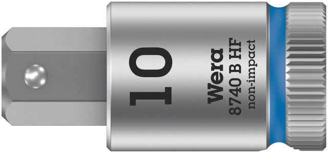 WERA Schraubendrehereinsatz 8740 B HF Innensechskant 10 mm, 3/8 Zoll Antrieb, mit Haltefunktion