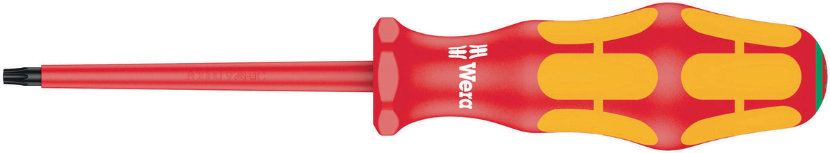 WERA Schraubendreher 167 i T 10 VDE-isoliert, 80 mm Klinge, Kraftform-Griff