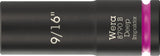 WERA Steckschlüsseleinsatz 8790 B Impaktor Deep 3/8 Zoll, 1 Zoll, 63 mm – Schlagschrauberfest