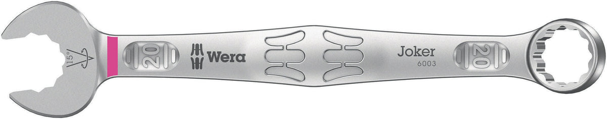 WERA Ringmaulschlüssel 6003 Joker SW 8 mm – Form A, legierter Werkzeugstahl, 15° Rückholwinkel