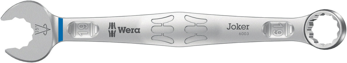 WERA Ringmaulschlüssel 6003 Joker SW 8 mm – Form A, legierter Werkzeugstahl, 15° Rückholwinkel