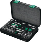 WERA Steckschlüsselsatz Zyklop Speed 42-teilig 1/4 Zoll SW 4-14 mm mit 72 Zähnen