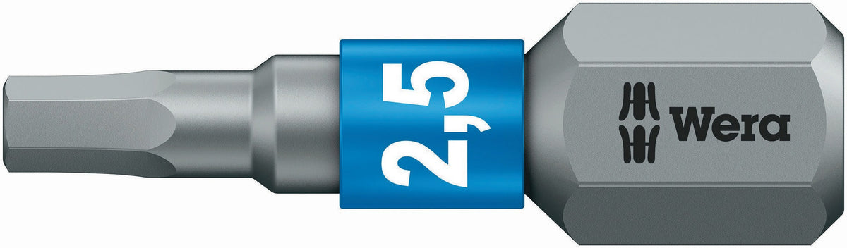 Wera Bit 840/1 BTZ Hex-Plus Innen-6-kant SW2,5mm, 1/4 Zoll Antrieb, 10er-Pack