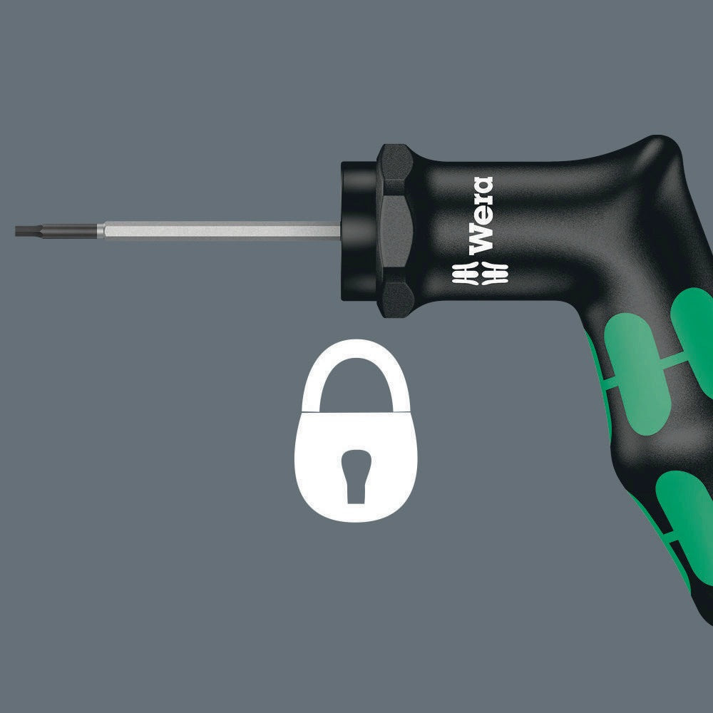 WERA Drehmomentschraubendreher 300 TX 6, 0,6 Nm, fest voreingestellt, Kraftform-Griff