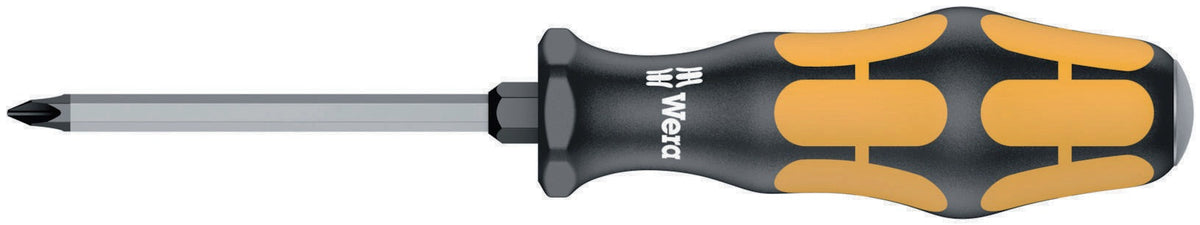 WERA Schraubendreher 917 SPH PH 1, Schlagkappe, 6-Kant Klinge, 80 mm