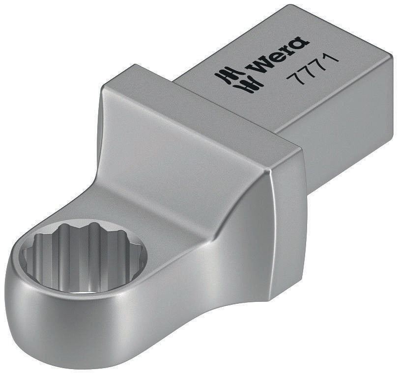 WERA Einsteckringschlüssel 7771 SW 10mm, 9x12mm Aufnahme, CV-Stahl, mattverchromt