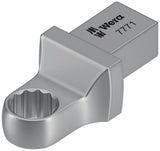 WERA Einsteckringschlüssel 7771 SW 10mm, 9x12mm Aufnahme, CV-Stahl, mattverchromt