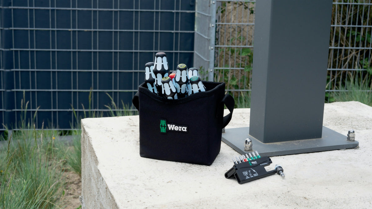 WERA Edelstahlbitsortiment BC 10 Stainless 10-tlg. mit Rapidaptor Bithalter