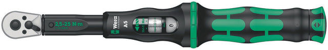 WERA Drehmomentschlüssel Click-Torque A 5 1/4 Zoll 2,5-25 Nm mit hör- und fühlbarem Auslösesignal