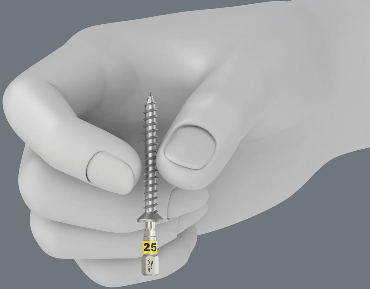 WERA Bit-Box 20 TX HF T 20 L.25mm – 20-teilige Bit-Großpackung mit Haltefunktion