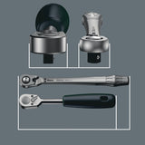 WERA Steckschlüsselsatz 8100 SA 7 Zyklop 28-tlg. 1/4 Zoll SW 5-13 mm mit 76-Zahn-Knarre