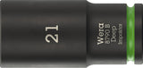 WERA Steckschlüsseleinsatz 8790 B Impaktor Deep 3/8 Zoll, 1 Zoll, 63 mm – Schlagschrauberfest