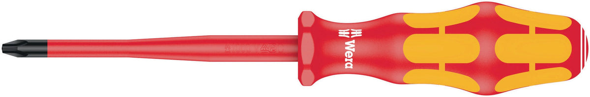 WERA Schraubendreher 162 i PH 0 VDE-isoliert, Klinge 80 mm, Kraftform-Griff