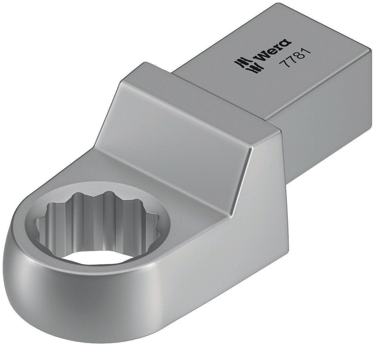 WERA Einsteckringschlüssel 7771 SW 10mm, 9x12mm Aufnahme, CV-Stahl, mattverchromt