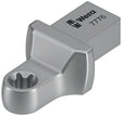 WERA Einsteckschlüssel 7776 SW TX 10, 9x12 mm, CV-Stahl, mattverchromt