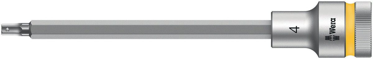 WERA Steckschlüsseleinsatz 8740 C HF 1/2 Zoll SW 10 mm L.140 mm mit Haltefunktion
