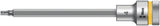 WERA Steckschlüsseleinsatz 8740 C HF 1/2 Zoll SW 10 mm L.140 mm mit Haltefunktion