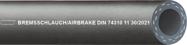 TEGUMA Stickstoffschlauch AIRBRAKE 11 mm x 18 mm, 40 m, Schwarz, EPDM, 25 bar