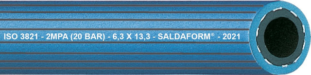 TEGUMA Sauerstoffschlauch SALDAFORM Blau 6,3 mm x 13,3 mm, 50 m