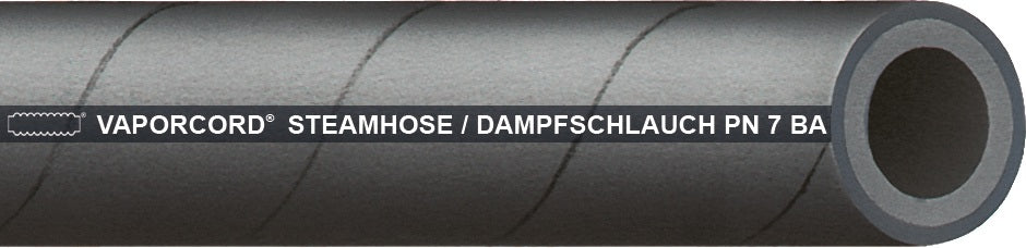 TEGUMA VAPORCORD® Niederdruck Dampfschlauch ID 10 mm, 40 m, EPDM, EN ISO 1307