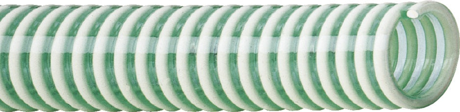TEGUMA Kunststoff-Saugschlauch COSMO® ID 20 mm – 50 m Rolle, grün transparent