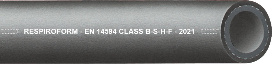 TEGUMA Kunststoff Pressluftschlauch RESPIROFORM 9,5 mm x 16,0 mm, 50 m, Schwarz