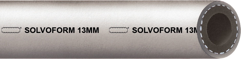 TEGUMA Kompressorschlauch SOLVOFORM ID 6,0 mm AD 14,0 mm, 50 m, Grau
