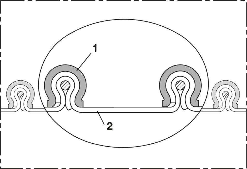 NORRES PE-Klemmprofilschlauch Ø 1000 mm, 3 m – flexibler Absaug- und Förderschlauch