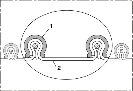 NORRES PE-Klemmprofilschlauch Ø 1000 mm, 3 m – flexibler Absaug- und Förderschlauch