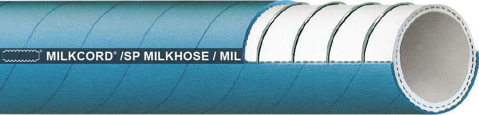 TEGUMA MILKCORD®/ SP Lebensmittel-Saug- und Druckschlauch, ID 32 mm, AD 44 mm, 40 m, blau, FDA-konform
