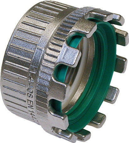 TEGUMA Tankwagenkupplung Typ MKV Edelstahl 1.4408 MKV 50 IG 2 Zoll BSPP-Gewinde