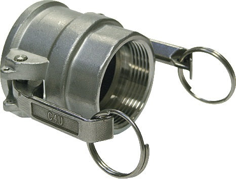 TEGUMA Hebelarmkupplung Kamlok Typ D Edelstahl 1.4408 mit PTFE-Dichtung 3/4 Zoll