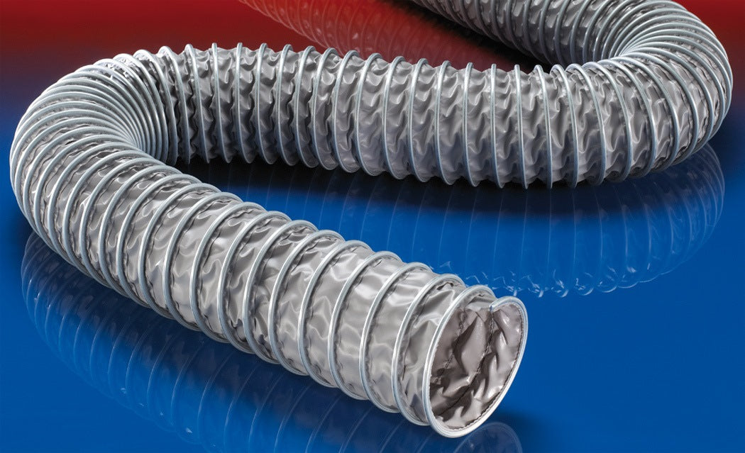 NORRES PVC-Saugschlauch ID 100-102 mm, AD 112 mm, 6 m – Flexibler Absaug- und Förderschlauch